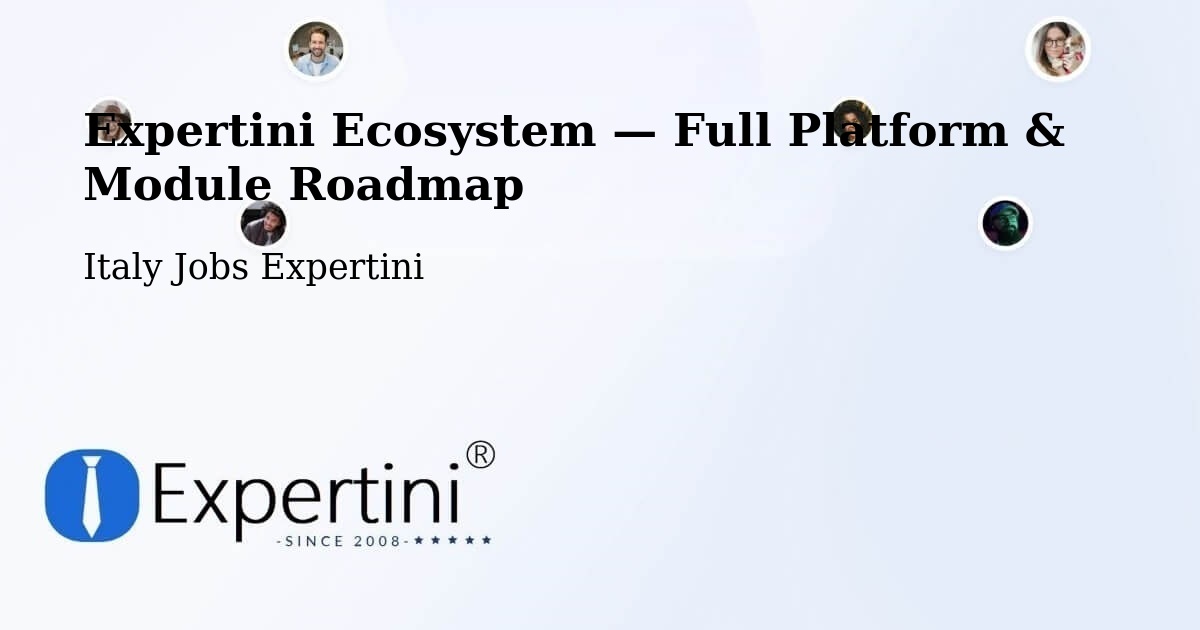 Expertini Ecosystem — Full Platform & Module Roadmap – Sondrio